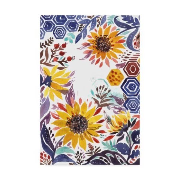 Irina Trzaskos Studio 'Autumn Florals 3' Canvas Art, 12x19, Trademark Fine Art, Mfr#: ALI36227-C1219GG